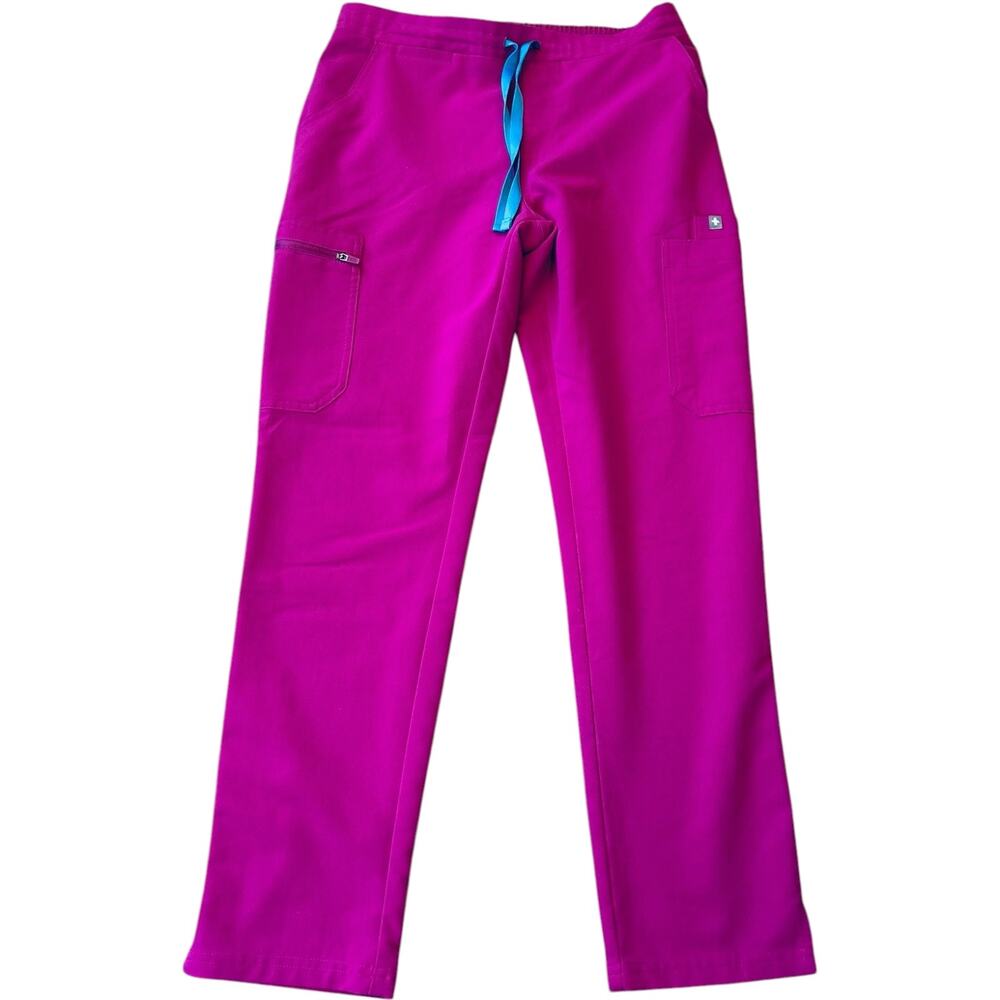 NWOT Figs Yola Discontinued Raspberry Sorbet Original Waistband Scrub Pants S/P